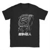 Eren Jeager Yeager Anime AOT T-Shirts for Men Vintage Pure Cotton Tee Shirt Crew Neck Short Sleeve T Shirts Big Size Tops