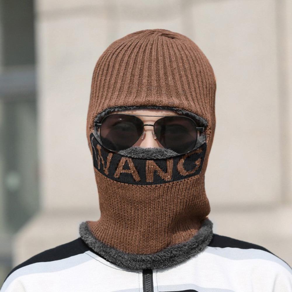 Термальная шапка-бини, шарф, мягкая вязаная шапка, зимняя Балаклава для мужчин и женщин