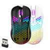 Беспроводная игровая мышь Honeycomb 2.4G USB Беспроводная мышь RGB Перезаряжаемая Игровые мыши для ПК Со светодиодной подсветкой