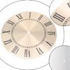 Алюминиевый циферблат часов DIY плоский профиль золотой фон снаружи 243MM