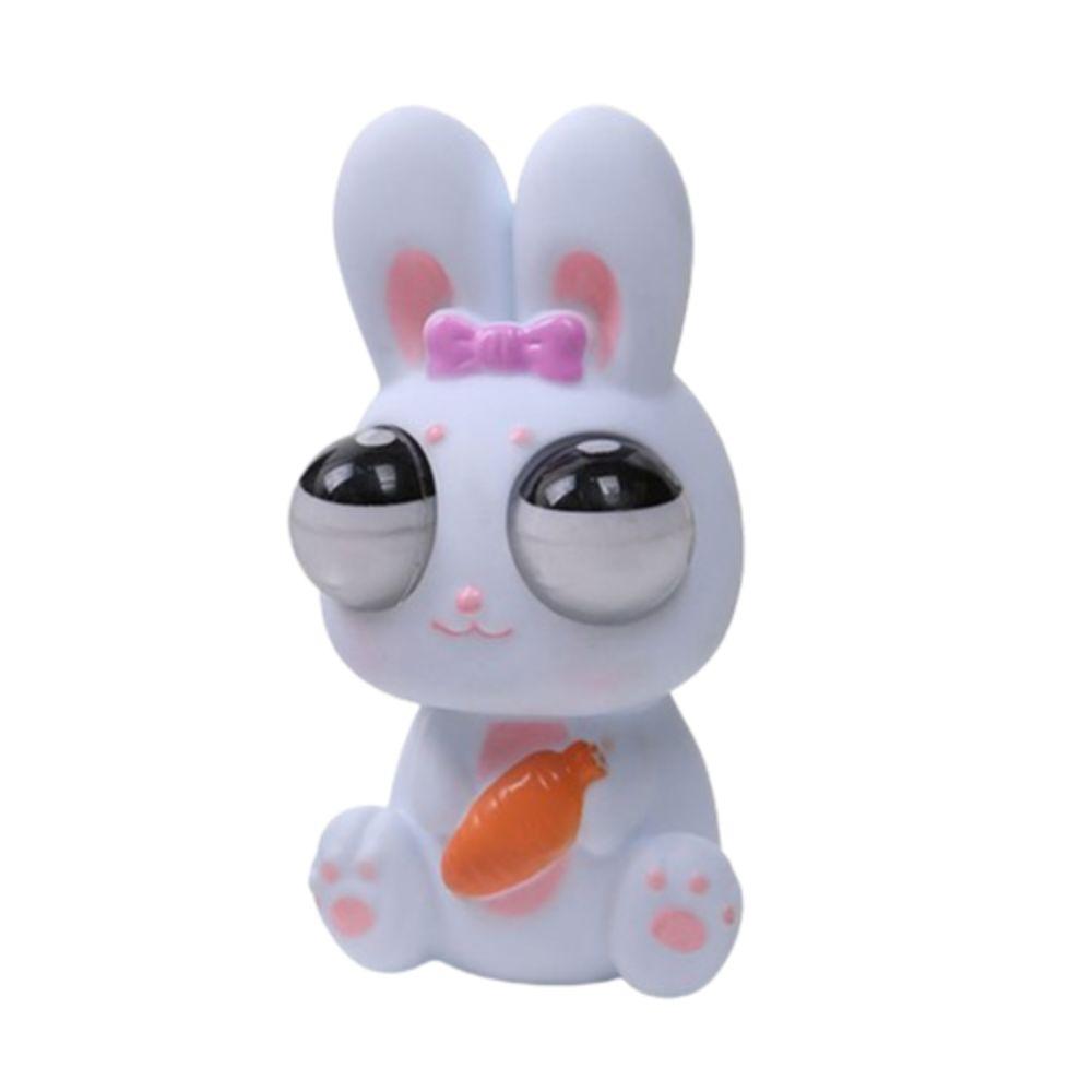 Simulation Rabbit Eyeball Burst Rabbit Cartoon Animal Squeeze Stretching Ball  Kids Holiday Gift
