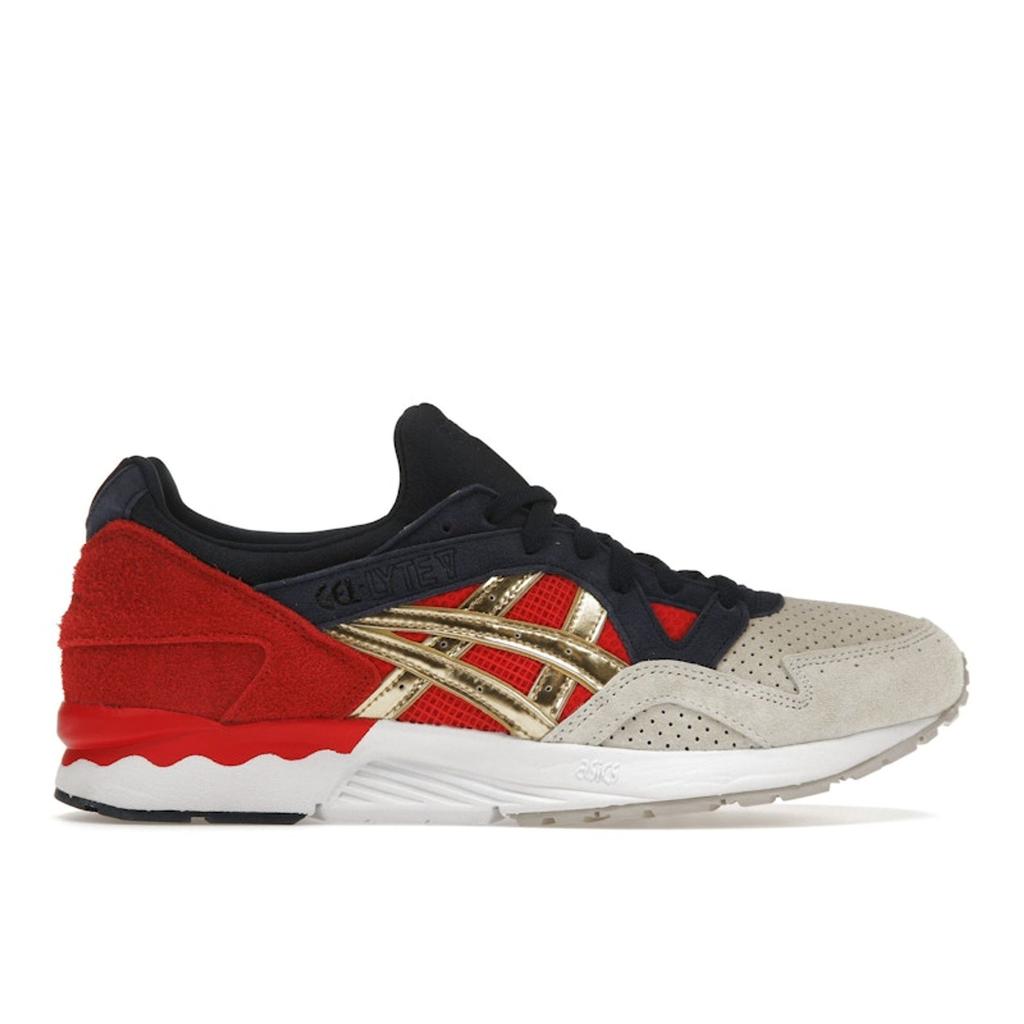 Concepts X ASICS Gel Lyte 5 Libertea Men Sneakers Red Papyrus Pure-Silver 1201A943-100