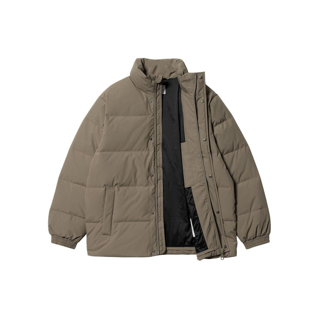 Carhartt WIP Водонепроницаемая стеганая отделка Однотонная куртка-пуховик с воротником-стойкой на молнии Мужская верхняя одежда I029450-1S4-XX