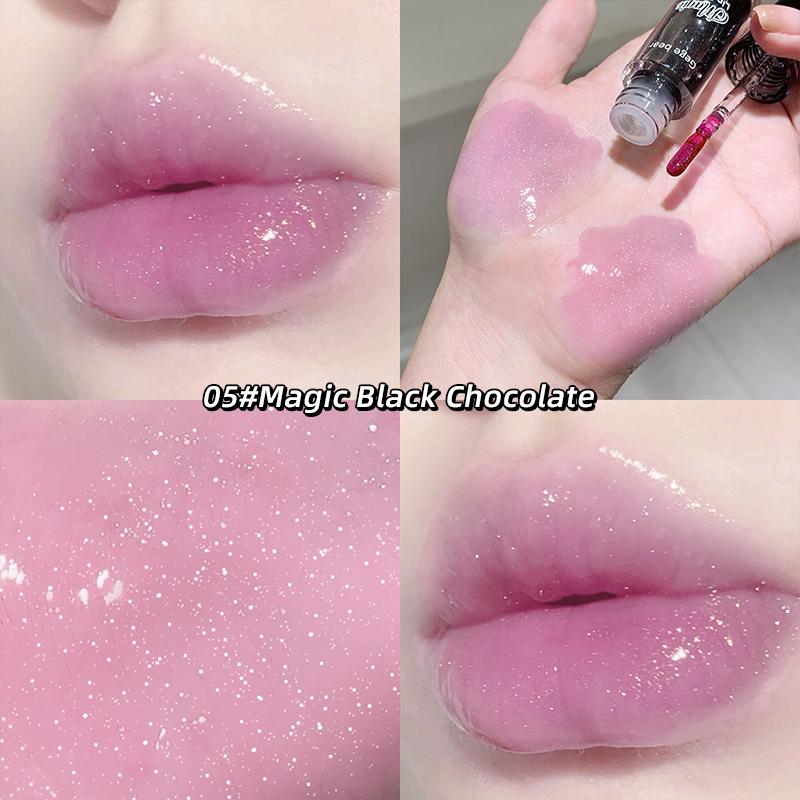 GEGE BEAR Фруктовое увлажняющее масло для губ Увлажняющий и легкий блеск для губ, нежирный и питательный уход за губами