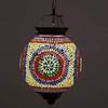 Big Size Spherical Shaped Glass Pendant/hanging Lamp for Living & Home Decoration Turkish Lamp (Multicolour, Bulb Not Included); Made In India