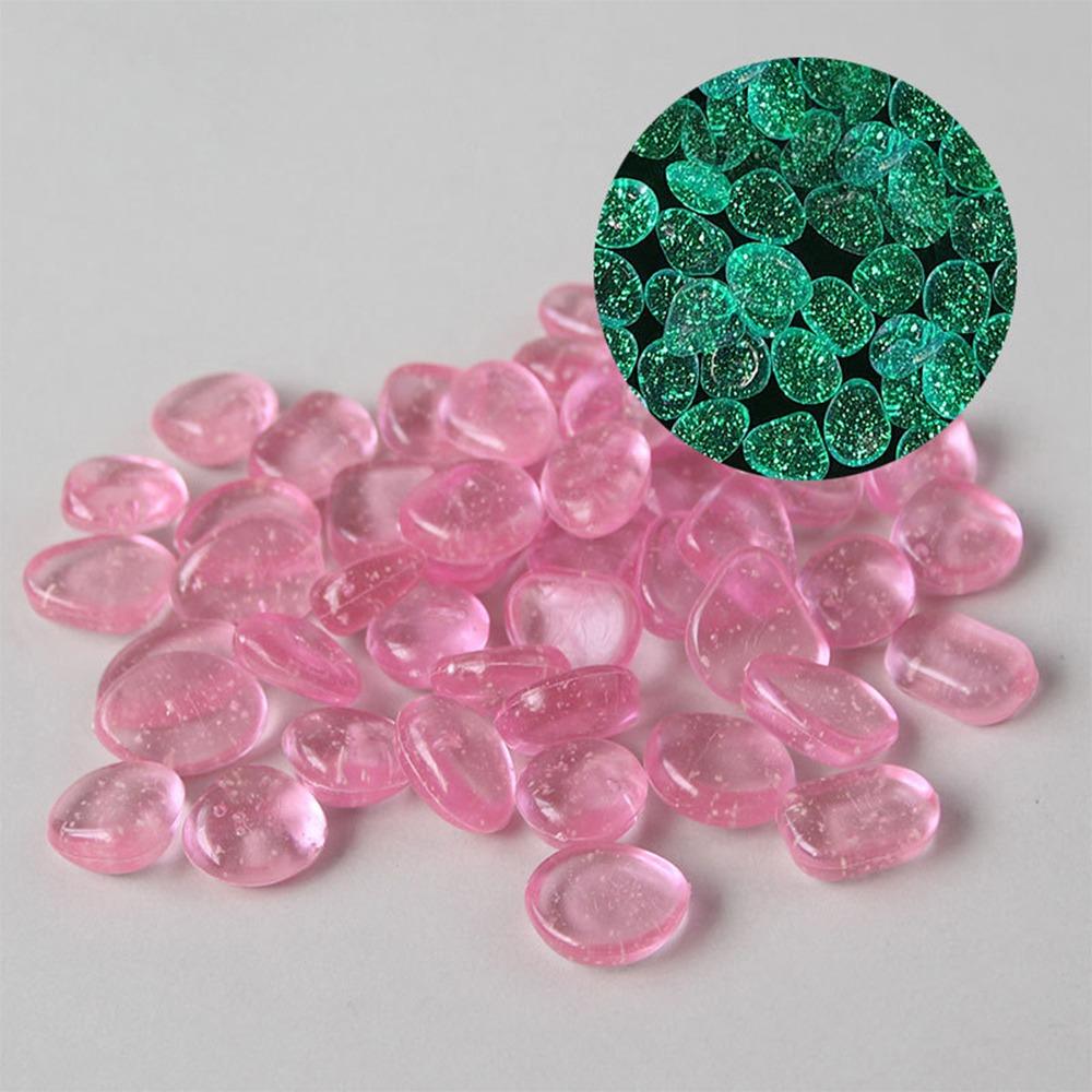 Glow In the Dark Colorful Luminous Stone Long-lasting Garden Paving Fluorescent-Stone  for Aquatic