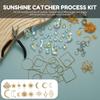 Кристаллический ловец солнца DIY Подвесные наборы ловцов солнца Красочные хрустальные призмы оконные ловцы солнца для украшения дома и сада