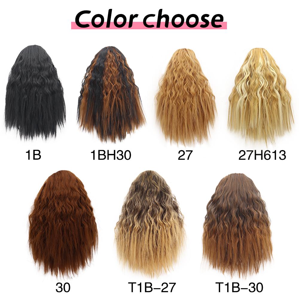 LISI HAIR Синтетические короткие вьющиеся волнистые заколки для волос на завязках из волокон для женщин, естественные волнистые хвостики