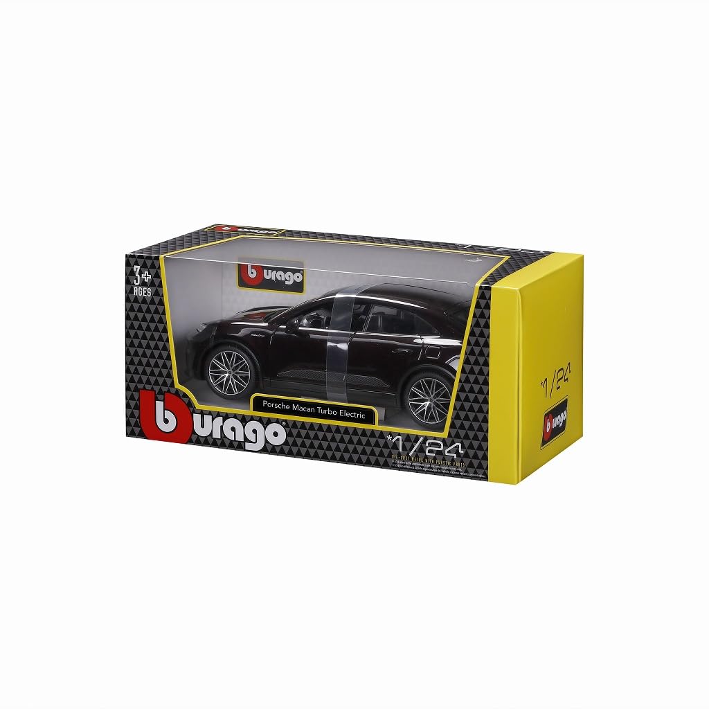 Kyosho BURAGO Porsche Macan 4 Electric 2024 Темно-коричневый Готовая модель BUR21114DBR 1/24