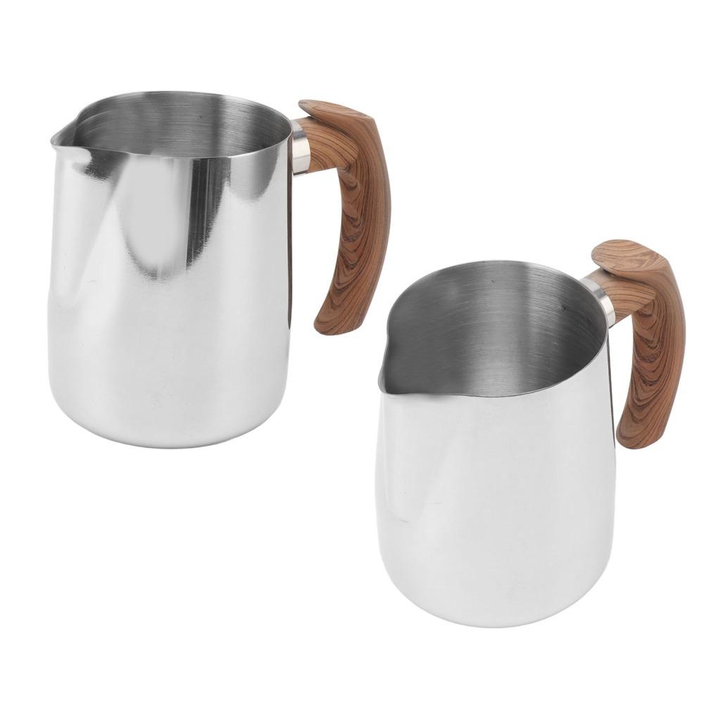 600ml Capacity Stainless Steel Frothing Cup Dripless Spout Milk Frothing Pitcher Cappuccino Making