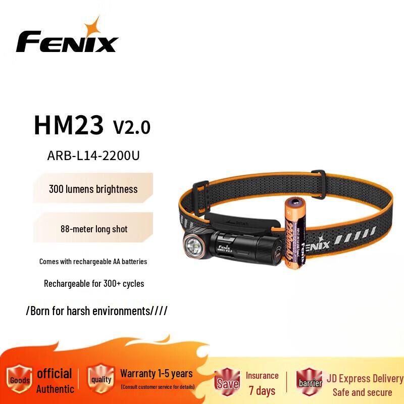 Fenix HM23 V2.0 Ultralight Trail Running Headlamp