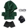 niannyyhouse 10cm 15cm 20cm Plush Clothes Loose Fit Hoodie Jeans Glasses Shoes Dress Up Cotton Doll Accessories (A6, 10cm)