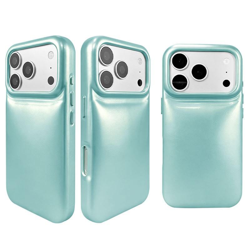 Soft Touch PU Phone Case IPhone 15 Pro With Raised Camera Ring Full Coverage Slim Shockproof Anti Scratch