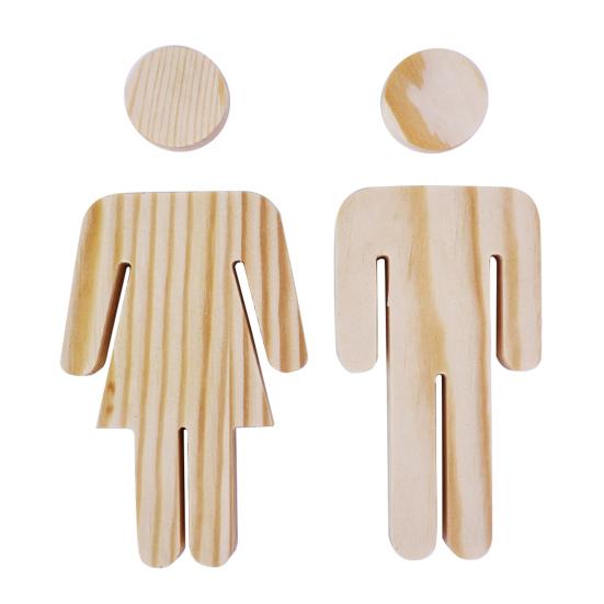 Деревянный знак для туалета, самоклеящаяся табличка на дверь туалета, настенный знак для ванной с горячими источниками для офисов, предприятий, ресторанов