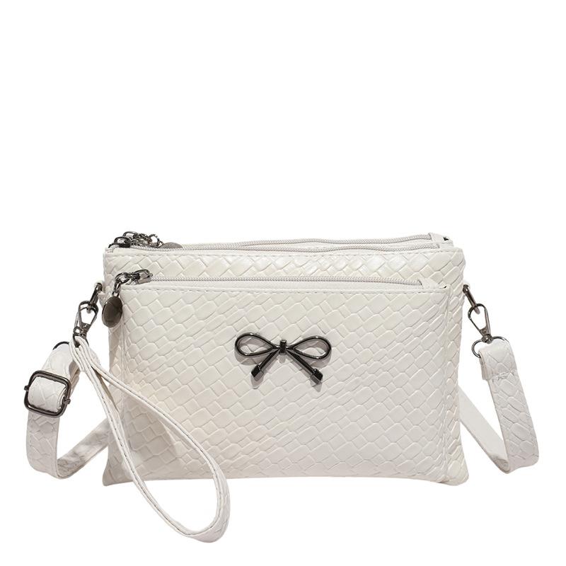 Вместительный французский минималистичный горизонтальный кошелек-конверт для ношения в руке для модной плетеной сумки на ужин