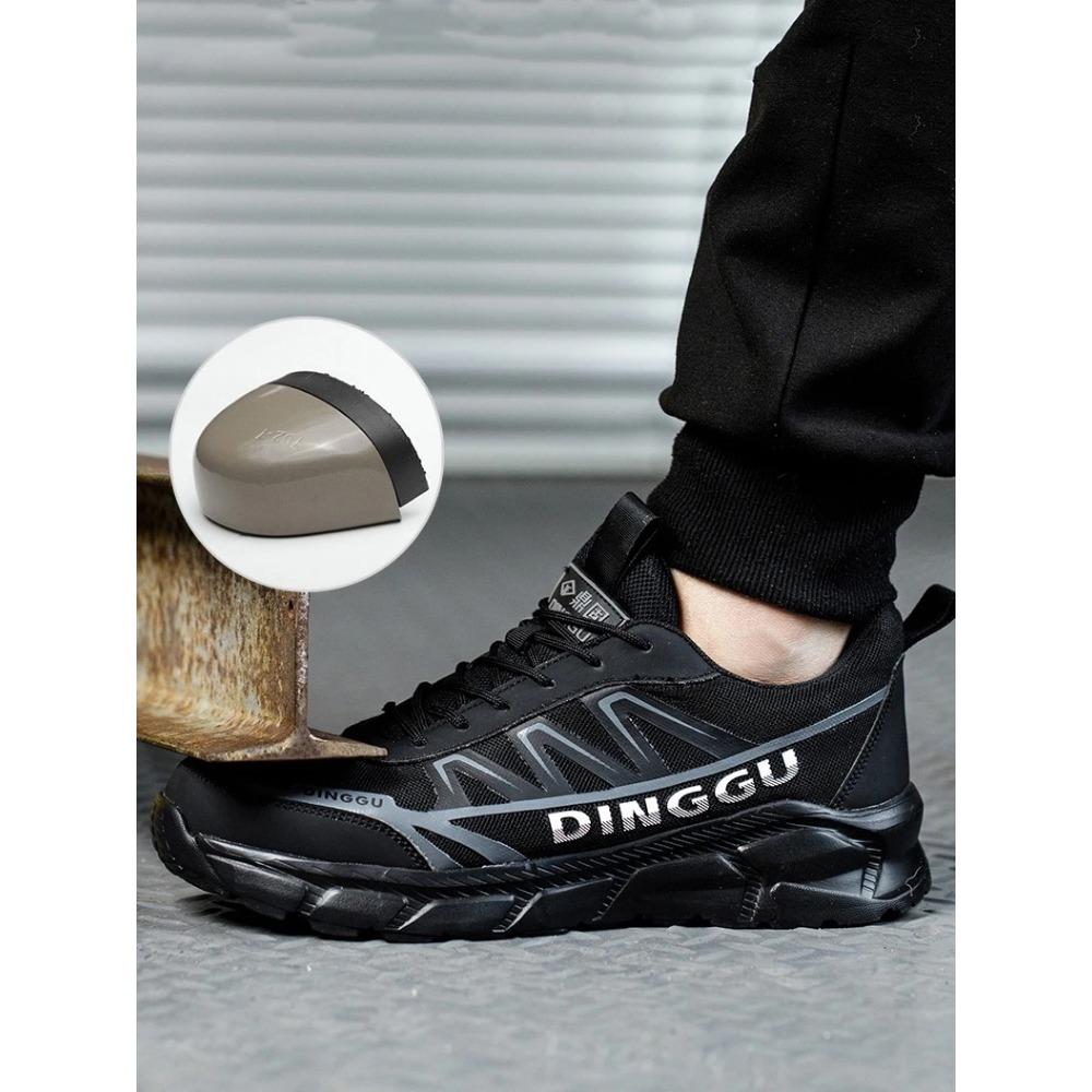 Рабочая защитная обувь Мужские дышащие неразрушимые защитные ботинки Мужские туфли со стальным носком Защитные рабочие кроссовки с защитой от проколов