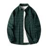 Весенне-осенняя мужская клетчатая рубашка с длинным рукавом, ретро свободная повседневная куртка-рубашка