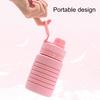 750ML Sports Folding Bottle Easy To Carry Drinkware Reusable Convenient Ergonomic Handle for Outdoor