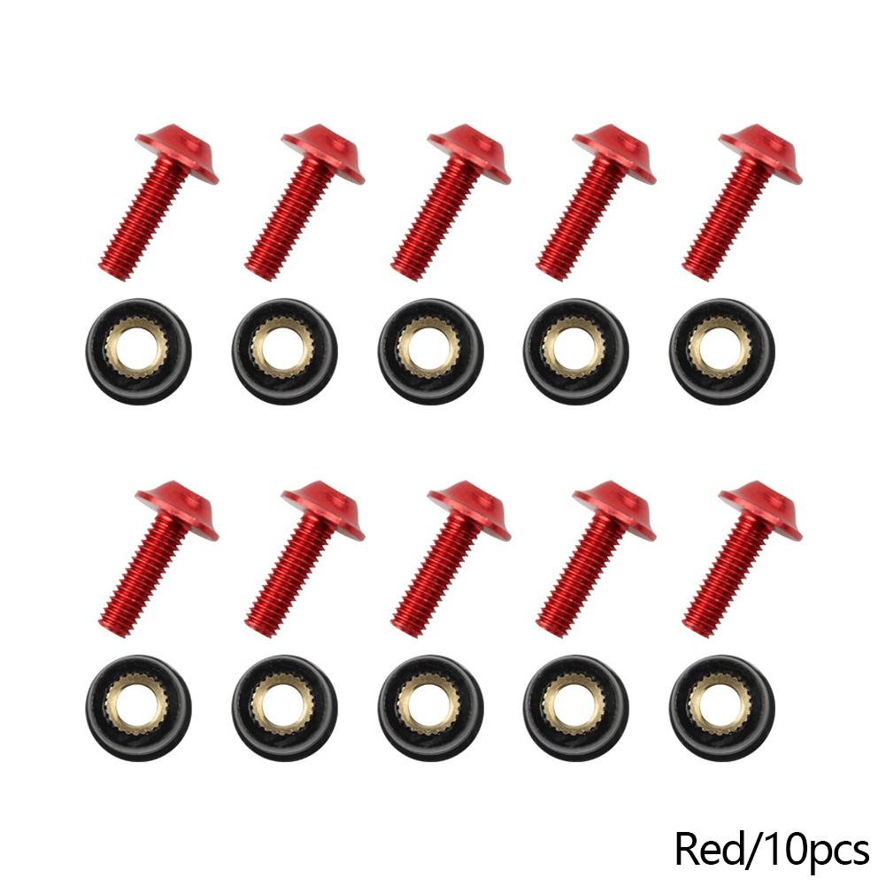 10 шт. M5x16 мм мотоциклетные болты для лобового стекла, винты, гайки, крепеж для Honda Suzuki Yamaha Kawasaki