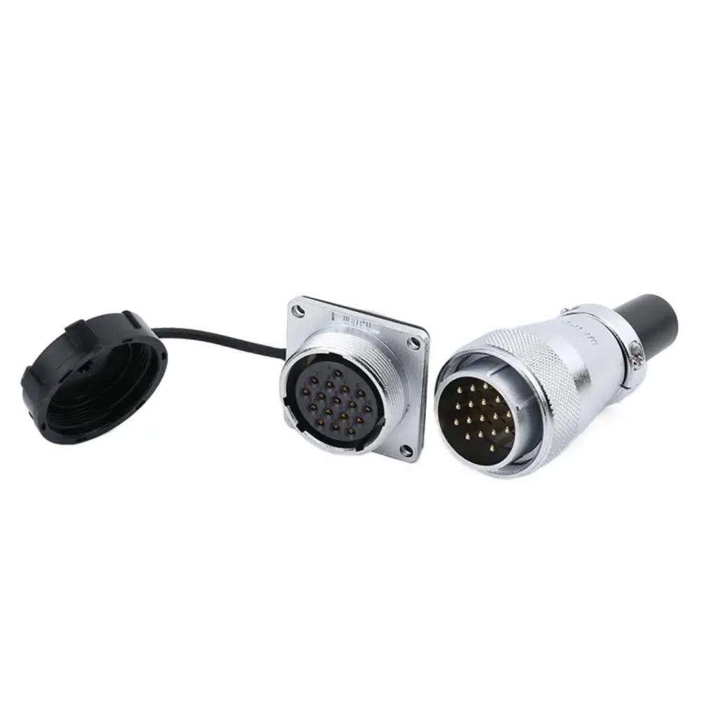 WEIPU WS28 Waterproof IP65 Electrical Connector 2-26 Pin M28 Auto Power Adapter For Solar LED Lighting Display Ebike Motorcycle