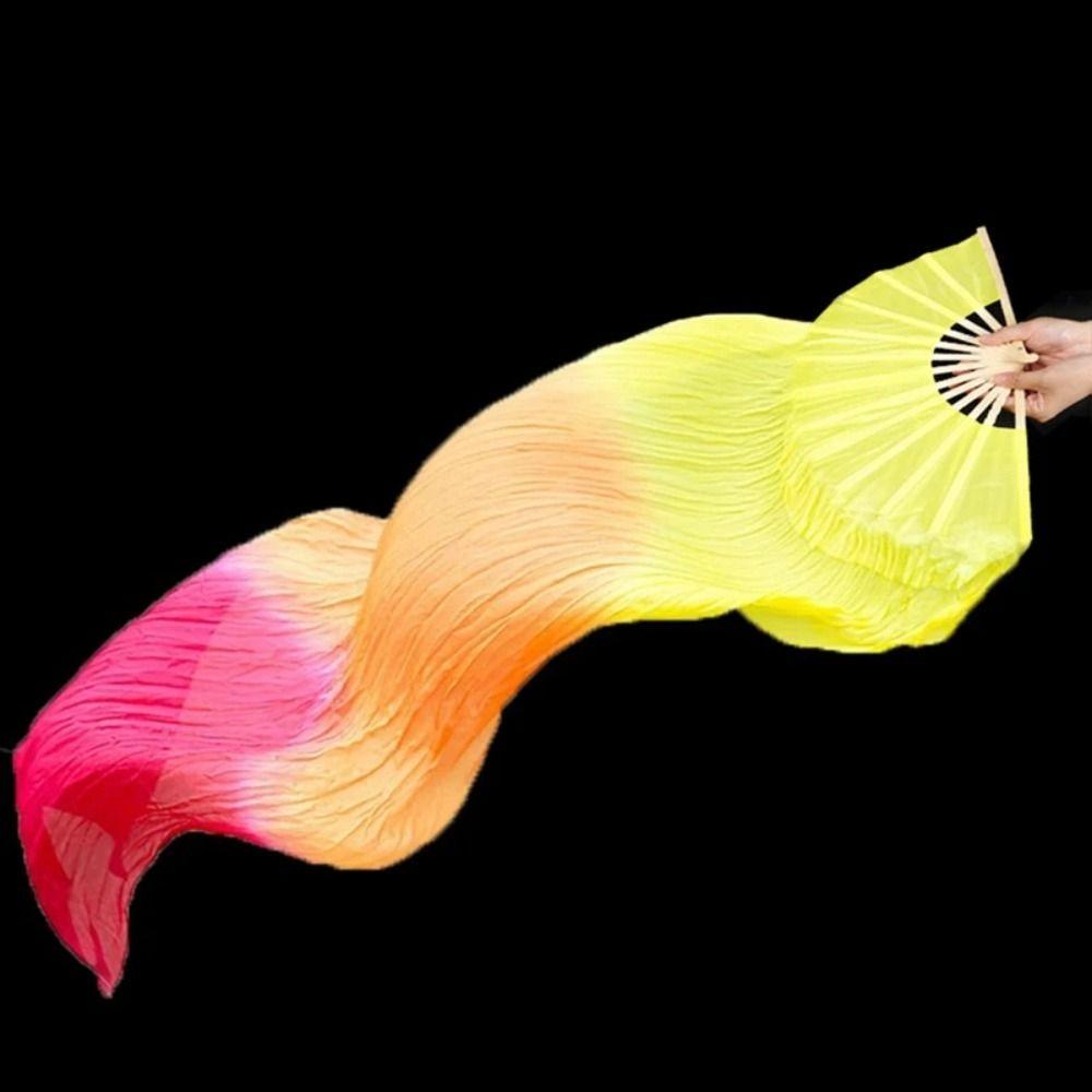 150см Веер для танца живота Имитация шелка Реквизит для танца Янко Реквизит для выступления Танцевальный длинный веер Сцена
