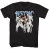 Мужская футболка NSYNC Новое фото группы 100% Черный хлопок Размеры SM5XL Унисекс Футболка