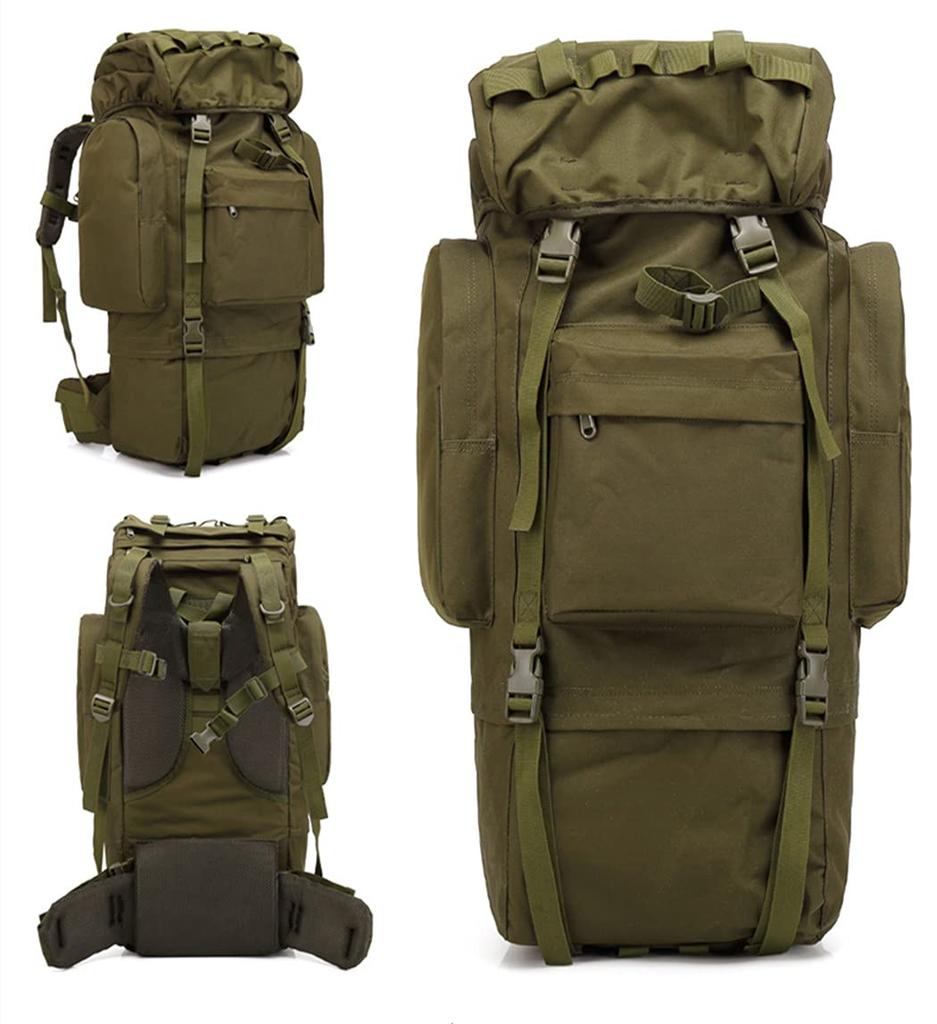Outdoor Multifunctional Climbing Large Includes Rain Alpine Military Fan Camouflage Mountain Disaster Military Bag Pack Bag, 65L, Capacity,