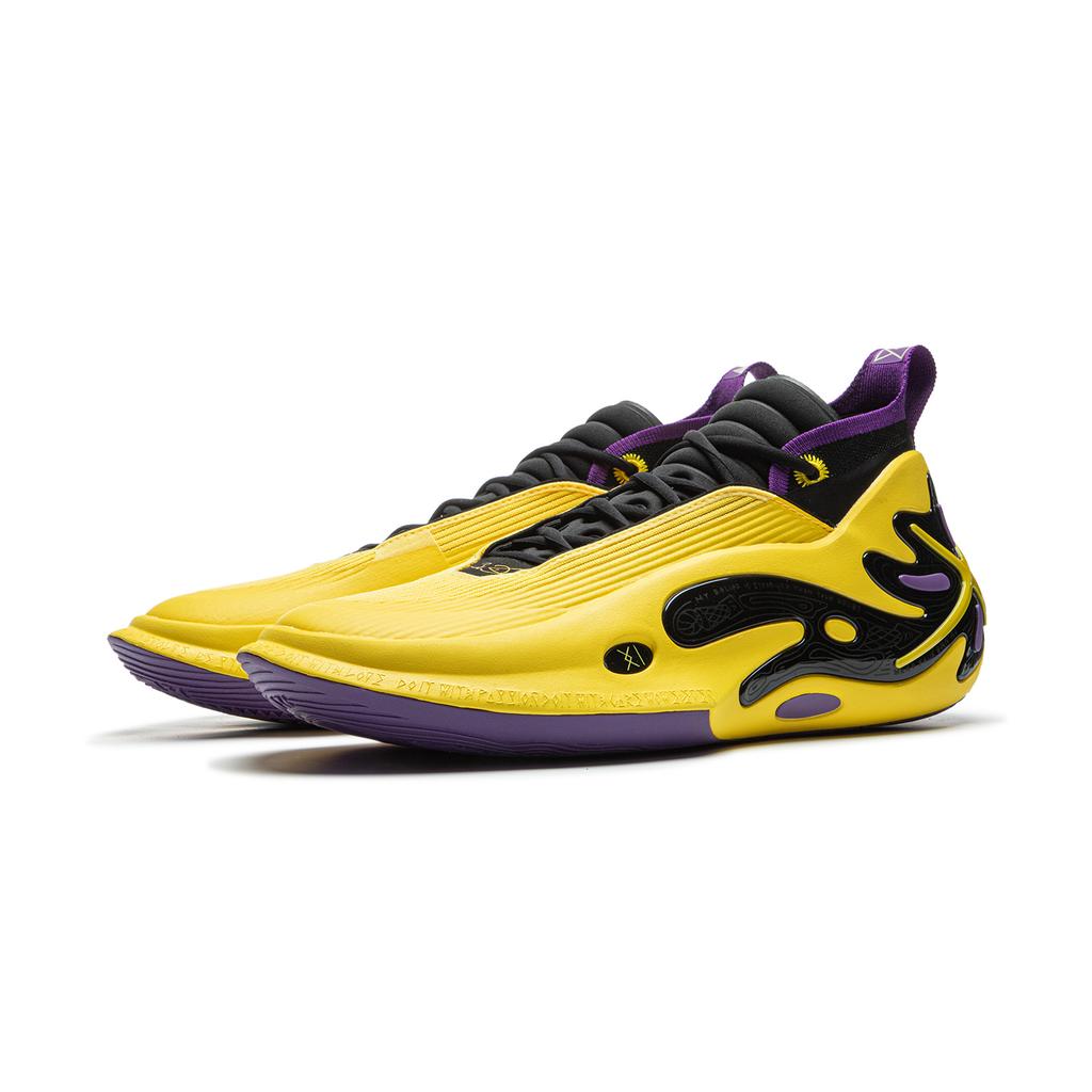 Li-Ning Way of Wade 11 Purple Gold Dynasty Men Sneakers Black ABAU049-7