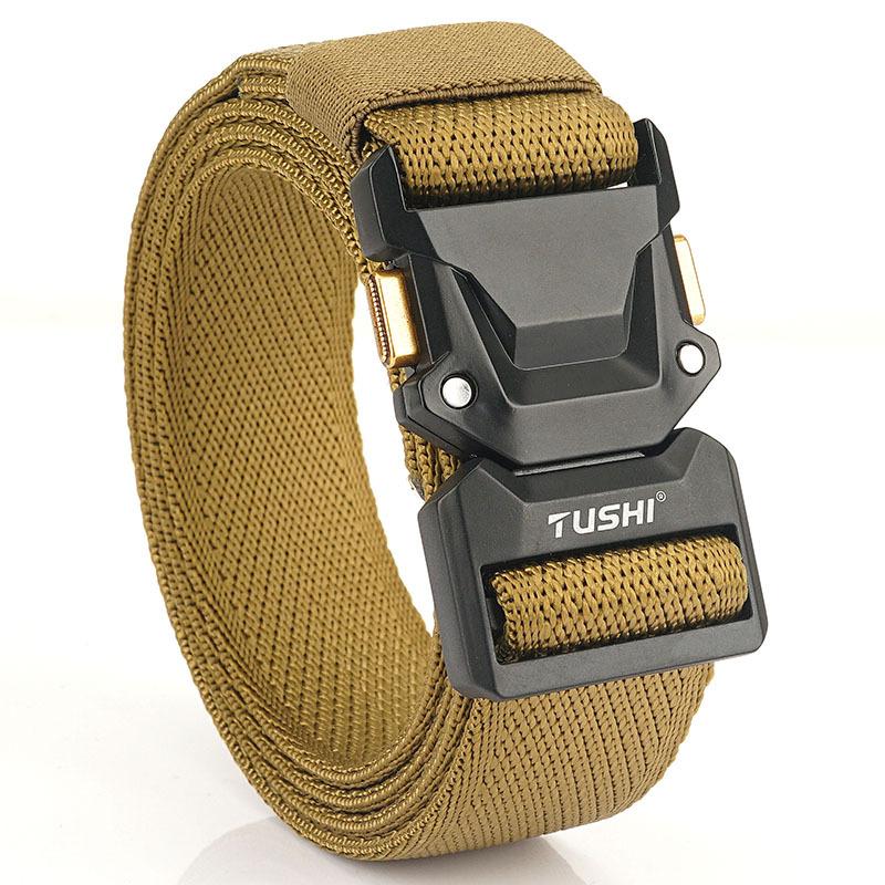 Новый тактический ремень с эластичной вставкой и кнопкой быстрого сброса, повседневный, для инструментов, для тренировок на открытом воздухе, мужской ремень