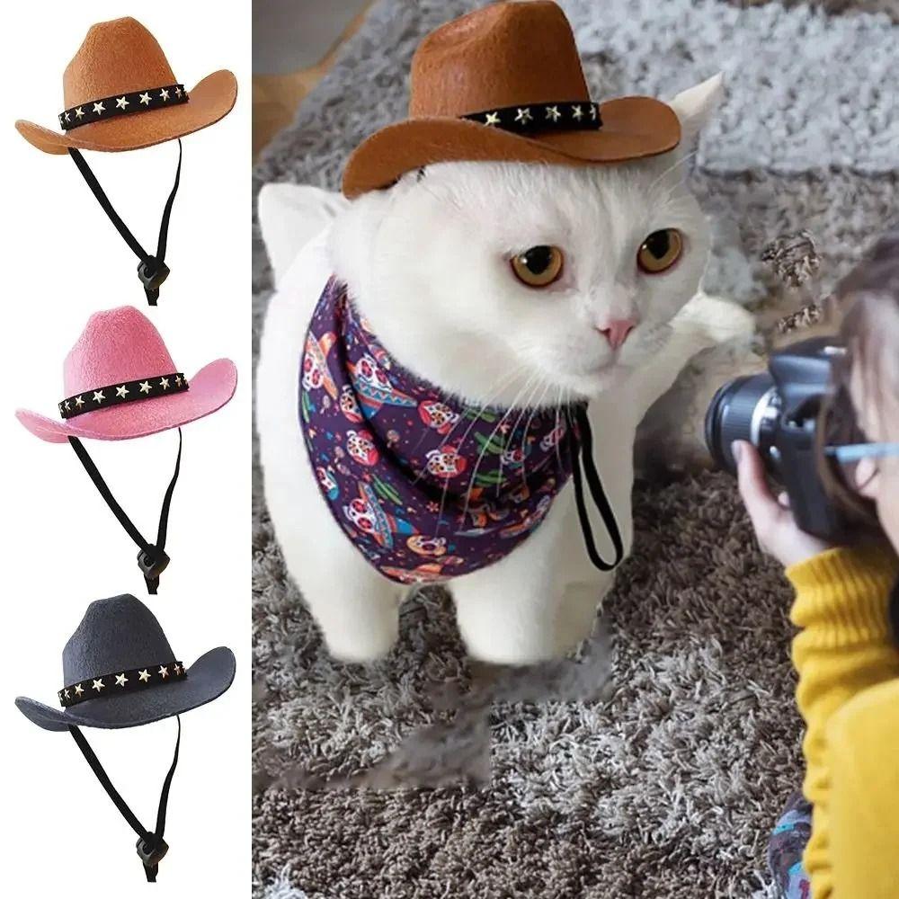 Adjustable Dogs Cat Caps Pet Accessories Dogs Cats Headwear Funny Dog Costume Top Hat Dog Cat