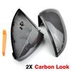 Накладка на боковое зеркало заднего вида из углеродного волокна для VW GOLF 7 MK7 GTI Jetta GLI 2013- 2 шт.