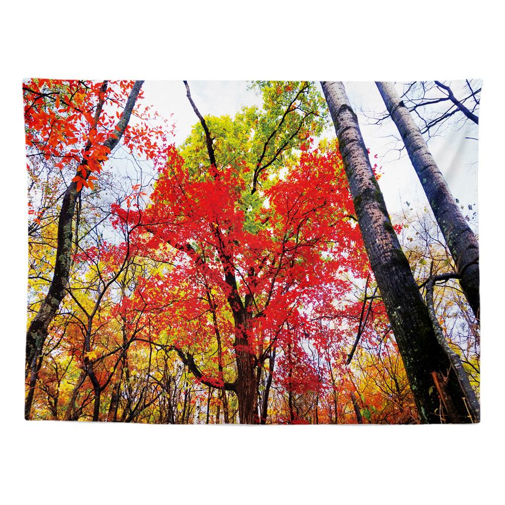 Autumn Forest Living Room Decorative Cloth Scenery Background Cloth Bedroom Tapestry Room Hanging Cloth Wall Tapestry Wall Cloth