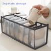 Odorless Multi-Compartment Fabric Underwear Organizer Drawer Divider for Bras Socks