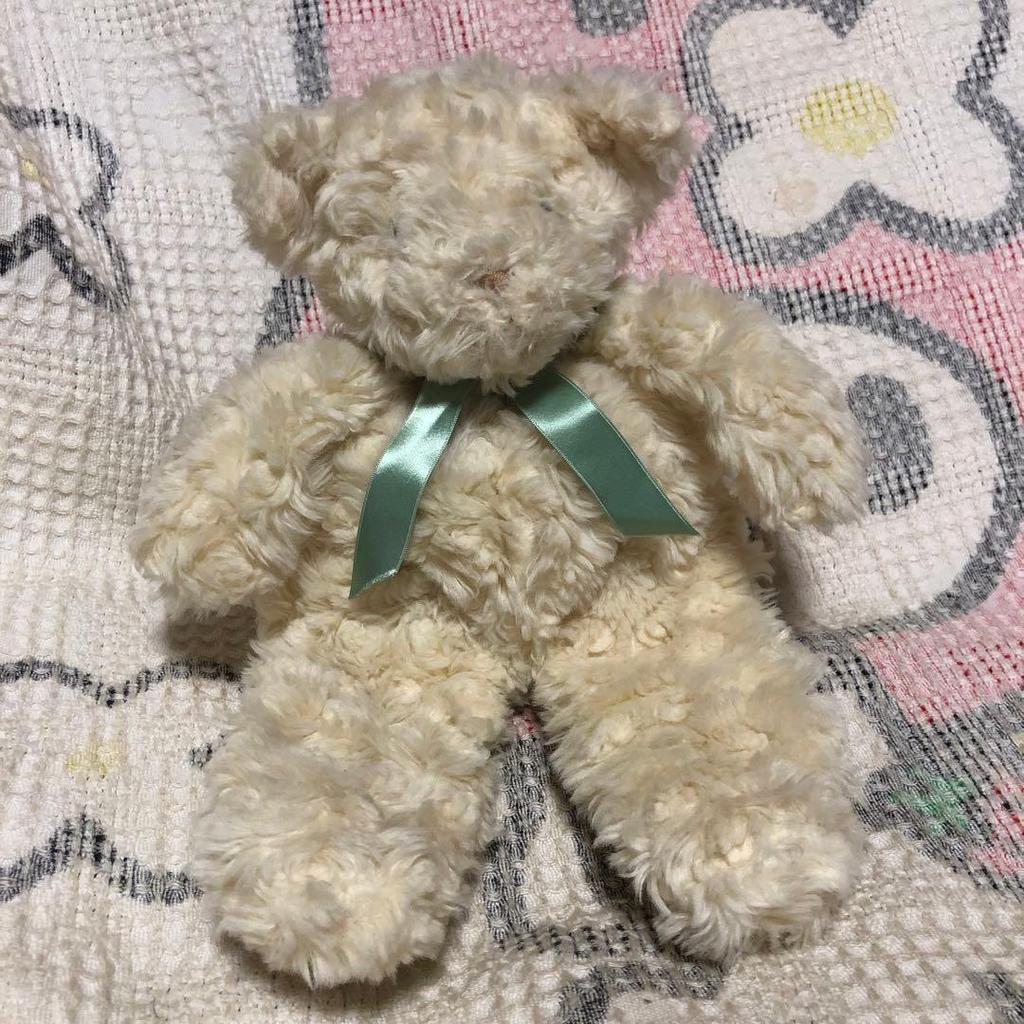 [USED] Showa Retro Pajama Pocket Teddy Bear Plush Toy (Used)