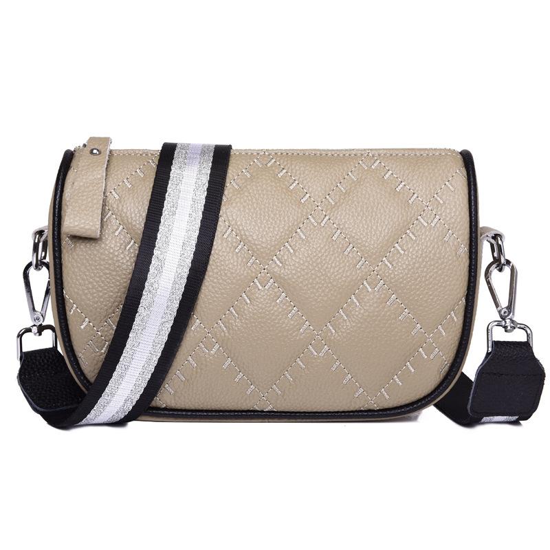 Кожаная сумка женская сумка простая и модная ретро ромбовидная маленькая ароматная ветровая сумка через плечо маленькая квадратная сумка Tide