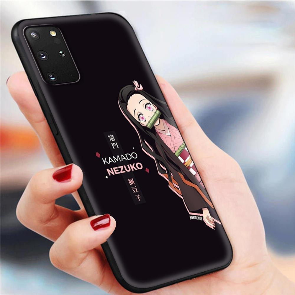 Чехлы для телефонов Demon Slayer Kimetsu No Yaiba для Samsung Galaxy S10 S20 FE S20 Ultra 5G S8 S9 Plus S10 Lite S20 + S7 Мягкий корпус из ТПУ