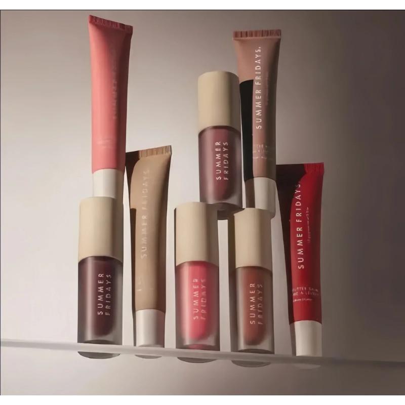 Summer Fridays Новое Мечтательное Масло для Губ Бежевый Бальзам для Губ Гладкий Мягкий Тюбик Зеркальная Помада Блеск Набор Увлажняющий Прозрачный Набор для Макияжа