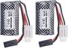 2× 7.4V 800mAh LiPo Batteries – Compatible with RC Cars 9130, 9135, 9136, 9137, 9138, 914 – High Capacity – Black
