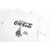 Хлопковая летняя футболка Coca-Cola с коротким рукавом, унисекс, повседневная, с круглым вырезом, принт, мягкий, смелый узор, удобная рубашка