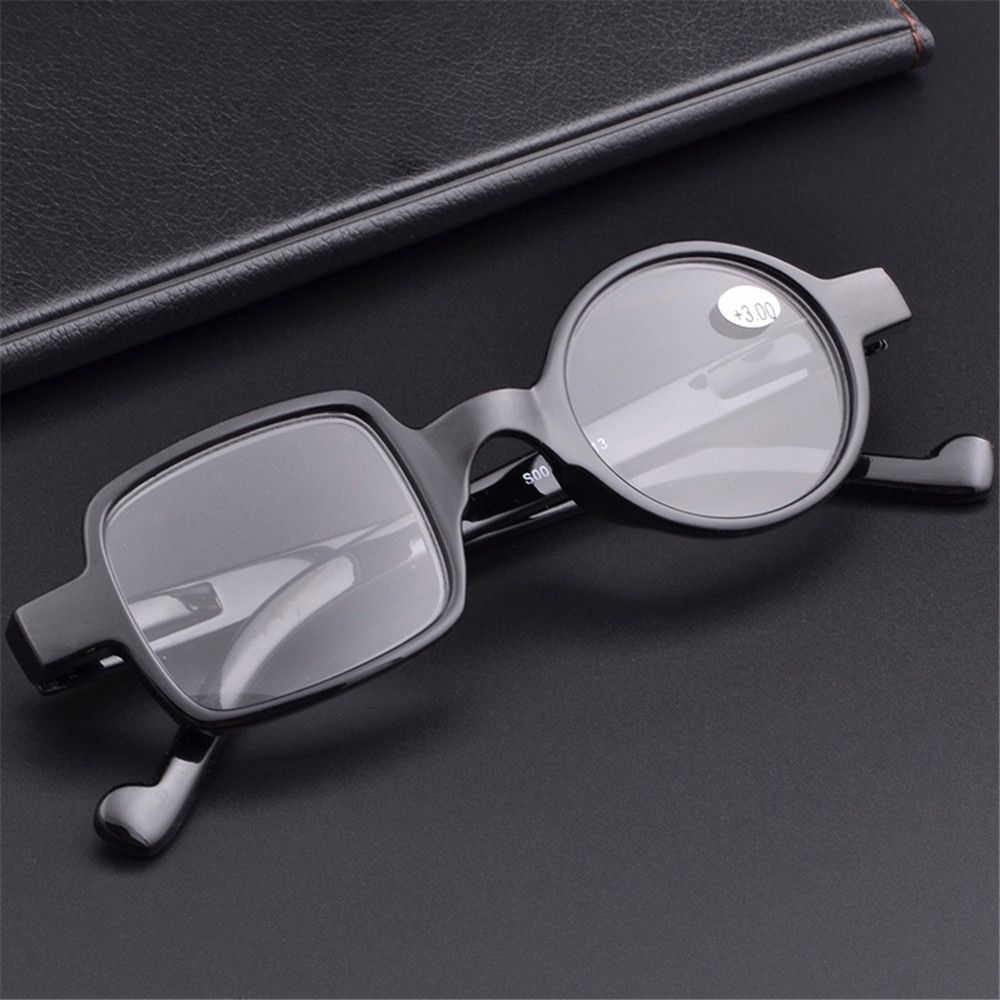 Vintage Spring Hinge Readers Round Square Frame Presbyopic Glasses Reading Glasses Reading Eyeglasses