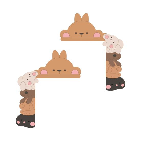 1/2 шт. пасхальный кролик дверной уголок украшение фермерский деревенский мультяшный кролик дверная рама знак передняя дверь край верхний орнамент