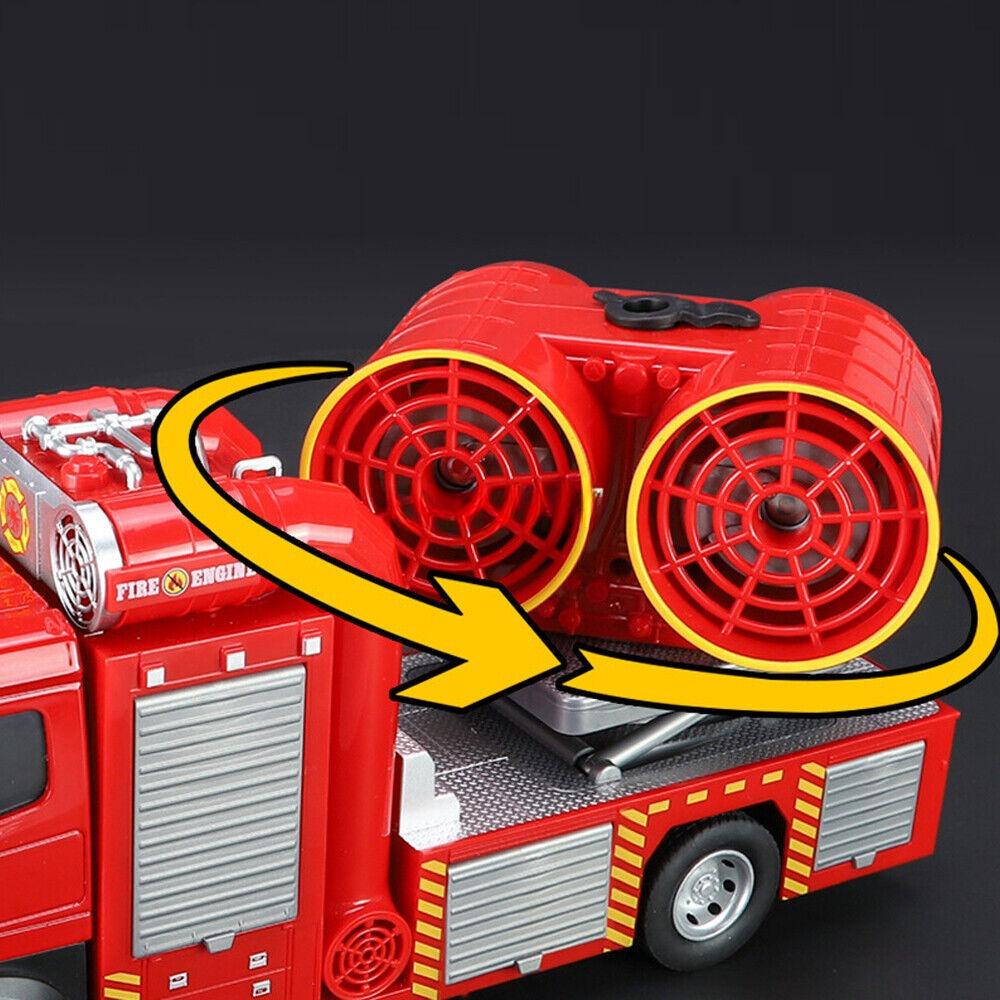 Игрушка 1/18 Пожарная машина литая модель пожарной машины с дымоходом для мальчиков коллекция игрушек