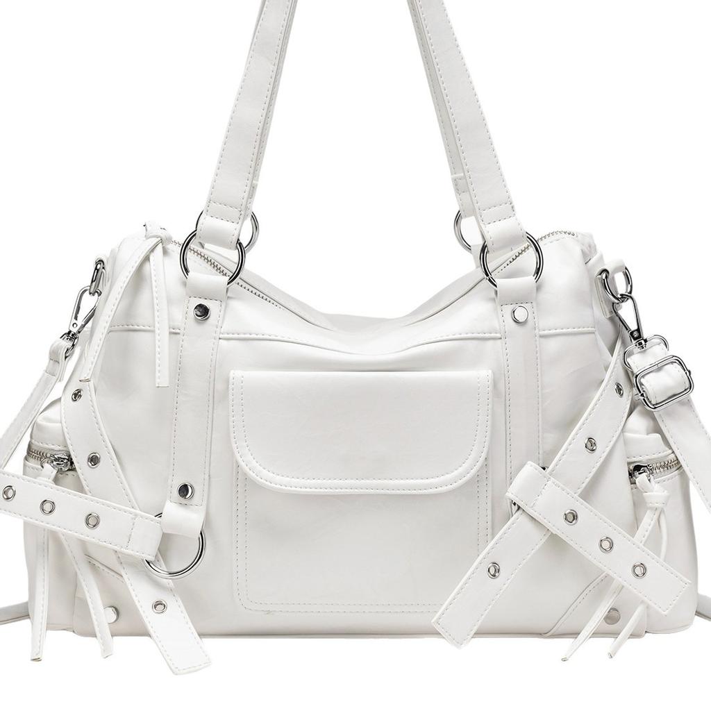 Large Capacity Tote Bag for Women's Daily Versatile Hand-held Uniform Bag, Simple Shoulder Bag