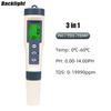 4 in 1 PH Meter PH/TDS/EC/Temperature Meter Digital Water Quality Monitor Tester for Pools Drinking Water Aquariums