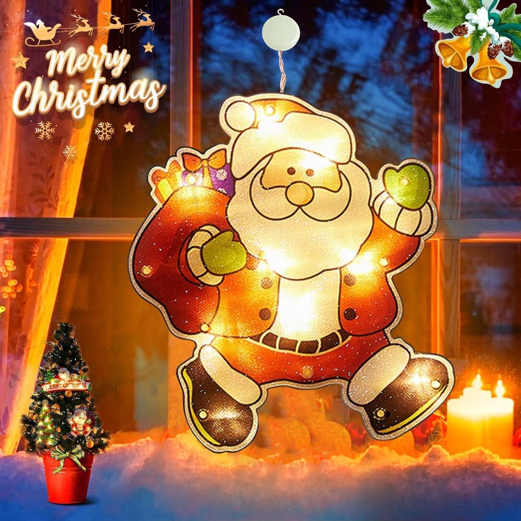 Latest LED Christmas Sucker Light Christmas Decorations for Home Santa Claus/Snowman Window Light Navidad Natale New Year Gifts