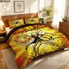 Custom Name,Naruto Uzumaki Pattern Bedding Home Decoration Birthday Gift ( 1 duvet cover + 2 pillowcase, without core),fan merchandise.