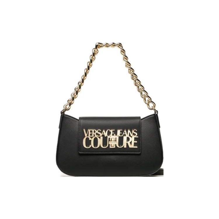 Versace Jeans Couture Металлический замок-логотип Полиэстер Сумка через плечо Маленькая женская сумка через плечо Черный 74VA4BL2-ZS467-899