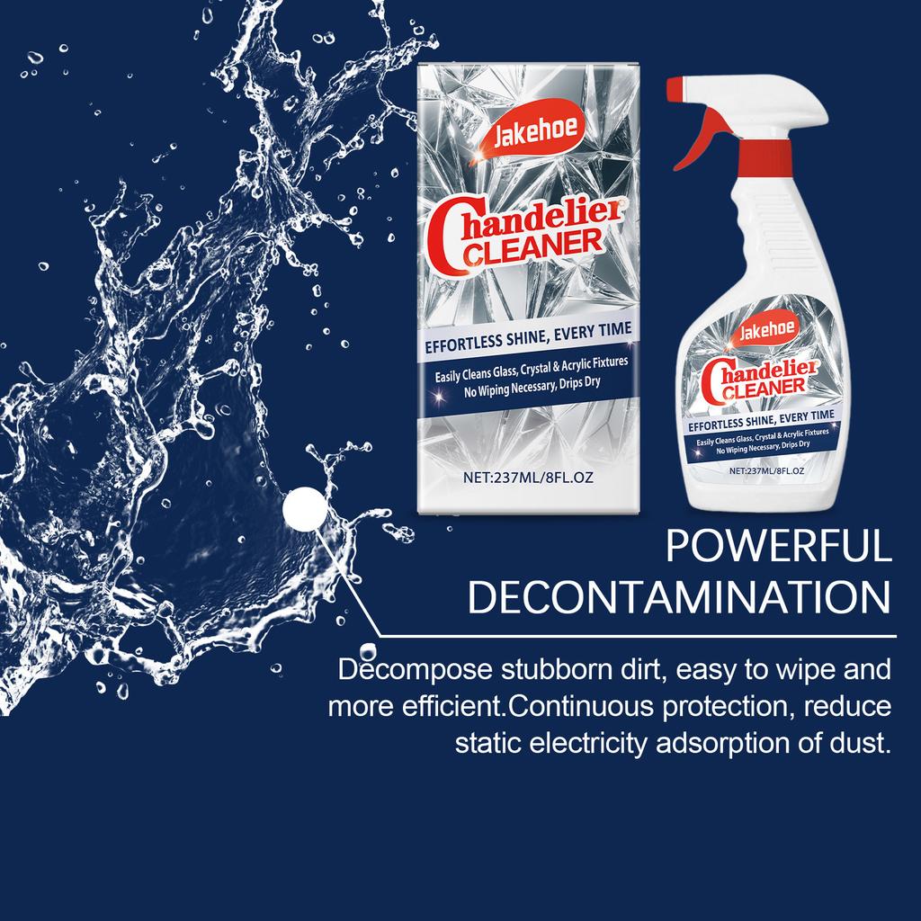 JAKEHOE Chandelier Cleaner Household Disassembly-Free Convenient Cleaning and Brightening Spray Cleaner