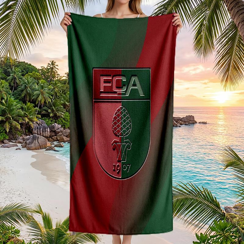 FC Augsburg FC print Quick Dry Beach Towel Microfiber Absorbent Portable Travel Swimming Towel
