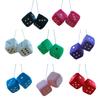 Подвеска в виде плюшевой игральной кости со шнурком, винтажное подвесное украшение для автомобиля, снятие стресса